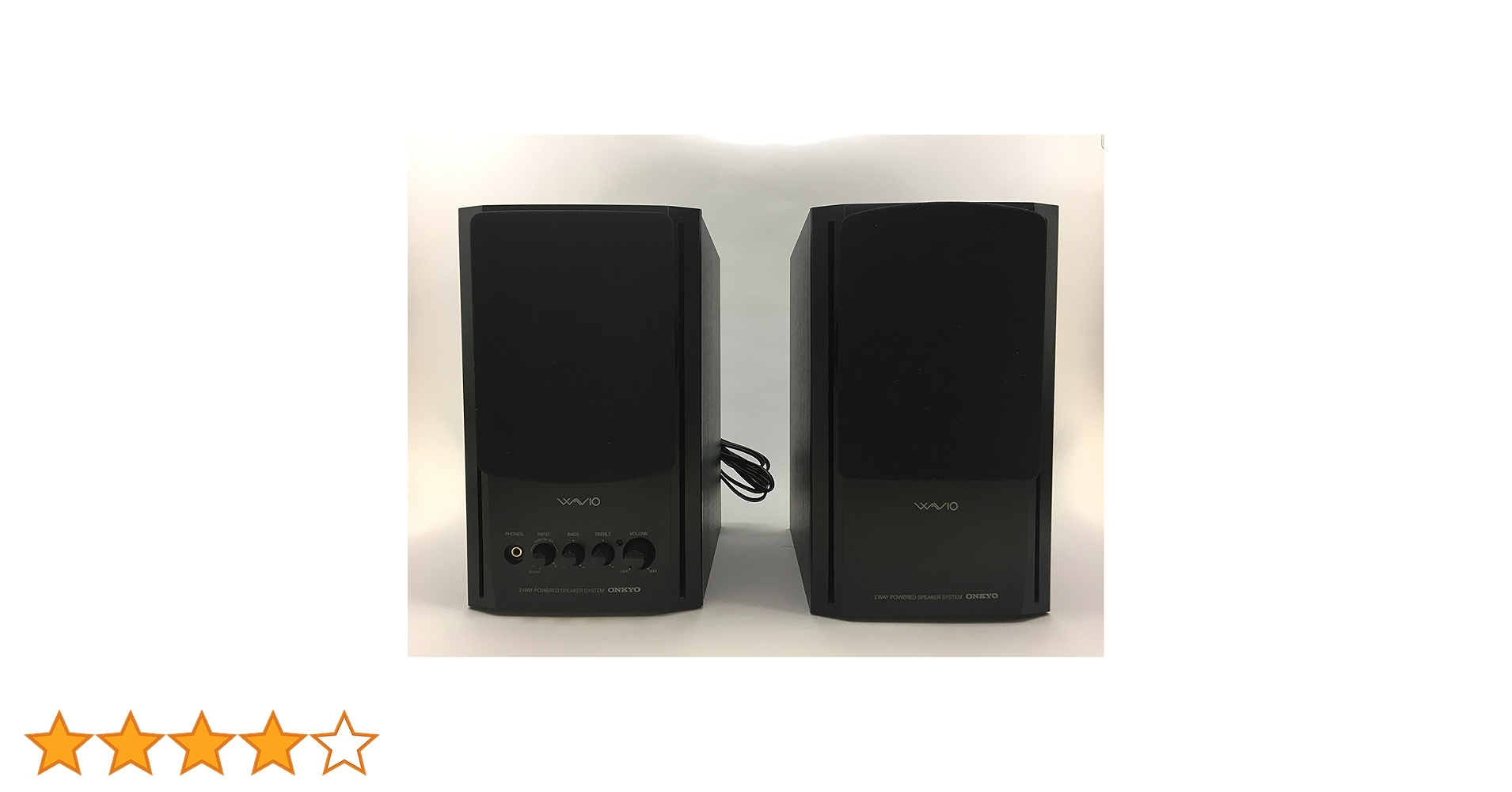 ☆良品 ONKYO WAVIO GX-77M W モニターアンプ内蔵 スピーカー ONKYO【オンキヨー】WAVIO 77monitorアンプ内蔵スピーカー